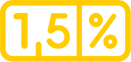 1,5% logo